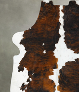 Tricolor XX-Large European Cowhide Rug 8'5"H x 7'2"W #B23416 by Hudson Hides