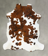 Tricolor XX-Large European Cowhide Rug 7'9"H x 6'6"W #B23419 by Hudson Hides