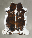 Tricolor X-Large European Cowhide Rug 7'6"H x 6'6"W #B23420 by Hudson Hides