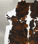 Tricolor X-Large European Cowhide Rug 7'6"H x 6'6"W #B23420 by Hudson Hides