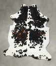 Tricolor XX-Large European Cowhide Rug 8'11"H x 6'10"W #B23423 by Hudson Hides