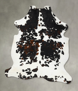 Tricolor XX-Large European Cowhide Rug 8'11"H x 6'10"W #B23423 by Hudson Hides