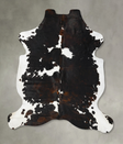 Tricolor XX-Large European Cowhide Rug 8'2"H x 6'5"W #B23425 by Hudson Hides