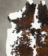 Tricolor XX-Large European Cowhide Rug 7'9"H x 7'2"W #B23427 by Hudson Hides