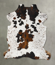 Tricolor XX-Large European Cowhide Rug 7'10"H x 7'2"W #B23430 by Hudson Hides