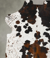 Tricolor XX-Large European Cowhide Rug 7'10"H x 7'2"W #B23430 by Hudson Hides