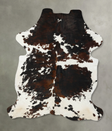 Tricolor X-Large European Cowhide Rug 8'1"H x 6'0"W #B23433 by Hudson Hides