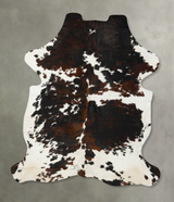Tricolor X-Large European Cowhide Rug 8'1"H x 6'0"W #B23433 by Hudson Hides