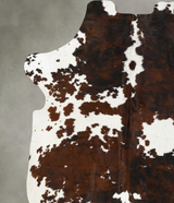 Tricolor XX-Large European Cowhide Rug 8'0"H x 6'11"W #B23452 by Hudson Hides