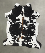 Tricolor XX-Large European Cowhide Rug 8'0"H x 6'11"W #B23456 by Hudson Hides
