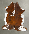 Tricolor XX-Large European Cowhide Rug 8'1"H x 6'7"W #B23460 by Hudson Hides