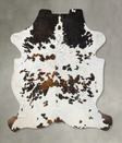 Tricolor XX-Large European Cowhide Rug 8'3"H x 6'9"W #B23463 by Hudson Hides