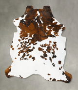 Tricolor XX-Large European Cowhide Rug 8'1"H x 7'1"W #B23465 by Hudson Hides