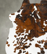 Tricolor XX-Large European Cowhide Rug 8'1"H x 7'1"W #B23465 by Hudson Hides