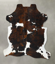 Tricolor XX-Large European Cowhide Rug 7'10"H x 6'8"W #B23478 by Hudson Hides