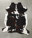 Tricolor XX-Large European Cowhide Rug 7'9"H x 6'8"W #B23479 by Hudson Hides