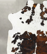 Tricolor X-Large European Cowhide Rug 7'5"H x 6'8"W #B23480 by Hudson Hides