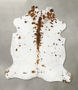 Tricolor XX-Large European Cowhide Rug 7'9"H x 6'6"W #B23482 by Hudson Hides
