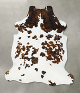 Tricolor XX-Large European Cowhide Rug 7'9"H x 6'8"W #B23483 by Hudson Hides