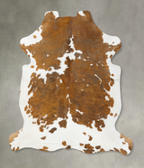 Tricolor XX-Large European Cowhide Rug 7'10"H x 6'10"W #B23484 by Hudson Hides