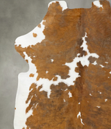 Tricolor XX-Large European Cowhide Rug 7'10"H x 6'10"W #B23484 by Hudson Hides