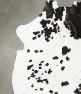 Tricolor XX-Large European Cowhide Rug 8'3"H x 7'6"W #B23490 by Hudson Hides
