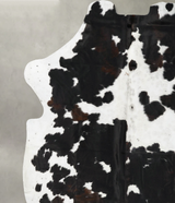 Tricolor XX-Large European Cowhide Rug 8'0"H x 7'3"W #B23492 by Hudson Hides
