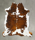 Tricolor XX-Large European Cowhide Rug 7'9"H x 7'0"W #B23496 by Hudson Hides