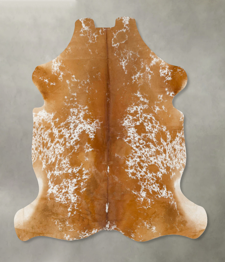 Salt and Pepper Brown X-Large European Cowhide Rug 6'10"H x 6'1"W #B23503 by Hudson Hides