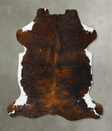 Tricolor X-Large European Cowhide Rug 7'6"H x 6'7"W #B23505 by Hudson Hides