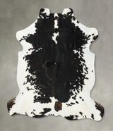 Tricolor XX-Large European Cowhide Rug 7'6"H x 6'11"W #B23509 by Hudson Hides