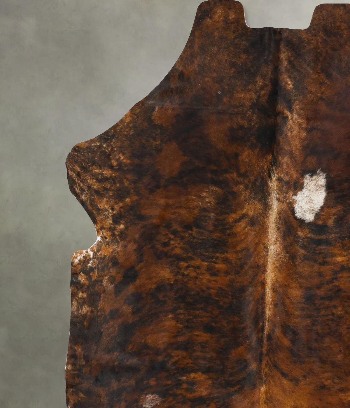 Tricolor XX-Large European Cowhide Rug 7'8"H x 6'11"W #B23510 by Hudson Hides