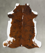 Tricolor XX-Large European Cowhide Rug 7'7"H x 6'11"W #B23512 by Hudson Hides
