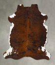 Tricolor X-Large European Cowhide Rug 7'4"H x 6'4"W #B23515 by Hudson Hides