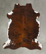 Tricolor X-Large European Cowhide Rug 7'4"H x 6'4"W #B23515 by Hudson Hides