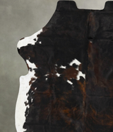 Tricolor X-Large European Cowhide Rug 7'7"H x 6'6"W #B23518 by Hudson Hides