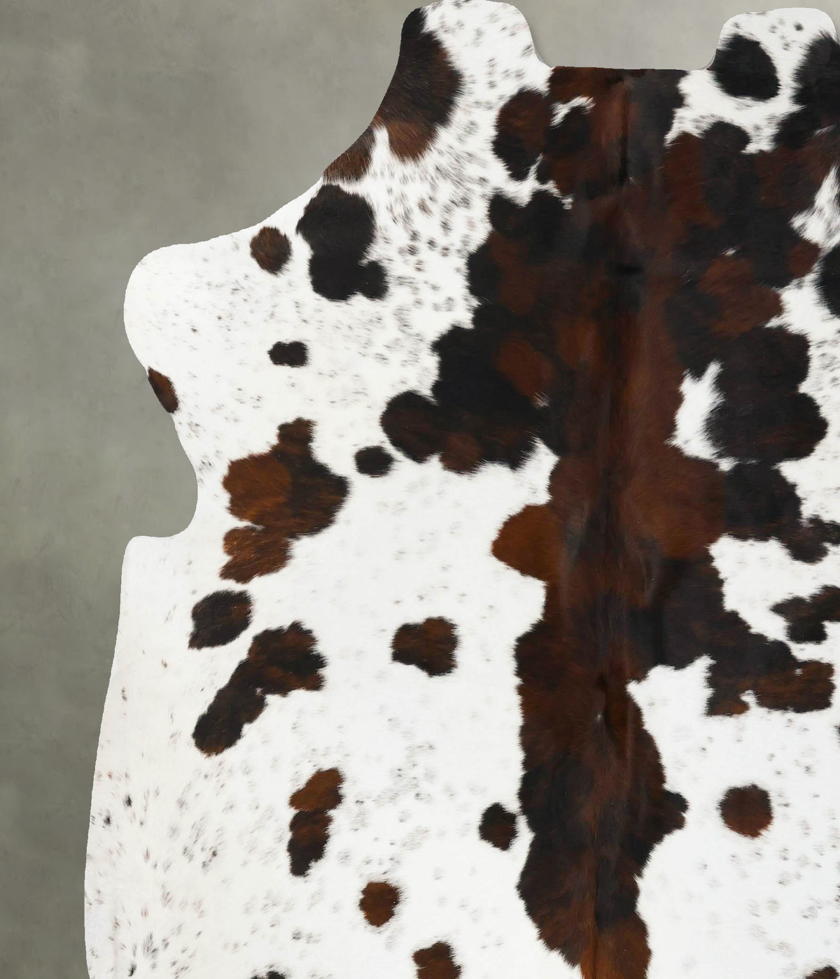 Chocolate and White Cowhide Rug #B23522