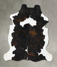 Tricolor X-Large European Cowhide Rug 7'5"H x 6'7"W #B23526 by Hudson Hides
