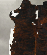 Tricolor XX-Large European Cowhide Rug 7'9"H x 6'11"W #B23532 by Hudson Hides