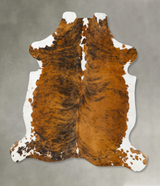 Tricolor XX-Large European Cowhide Rug 7'11"H x 6'7"W #B23536 by Hudson Hides