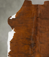 Medium Brindle X-Large European Cowhide Rug 7'5"H x 6'6"W #B23545 by Hudson Hides