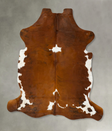 Tricolor X-Large European Cowhide Rug 7'7"H x 6'6"W #B23547 by Hudson Hides