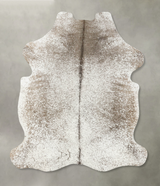 Taupe X-Large European Cowhide Rug 7'1"H x 5'8"W #B23554 by Hudson Hides