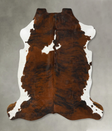 Tricolor XX-Large European Cowhide Rug 7'5"H x 6'11"W #B23560 by Hudson Hides