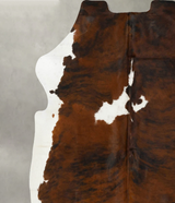 Tricolor XX-Large European Cowhide Rug 7'5"H x 6'11"W #B23560 by Hudson Hides