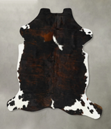 Tricolor XX-Large European Cowhide Rug 7'10"H x 6'6"W #B23568 by Hudson Hides