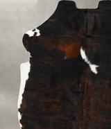 Tricolor XX-Large European Cowhide Rug 7'10"H x 6'6"W #B23568 by Hudson Hides
