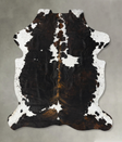 Tricolor X-Large European Cowhide Rug 7'7"H x 6'0"W #B23574 by Hudson Hides