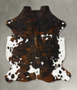 Tricolor X-Large European Cowhide Rug 7'6"H x 6'6"W #B23578 by Hudson Hides