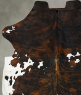 Tricolor X-Large European Cowhide Rug 7'6"H x 6'6"W #B23578 by Hudson Hides